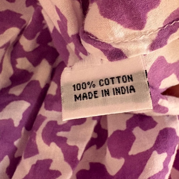 Roberta Roller Rabbit Irina Top Pleated Cotton Blouse - Picture 7 of 8